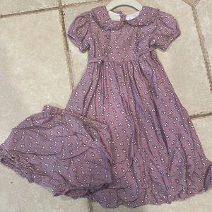 Rachel Riley London Lavender Bunny Dress & Bloomer